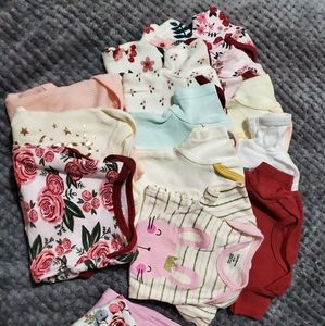 Baby Girl Onsies 0-3 Months